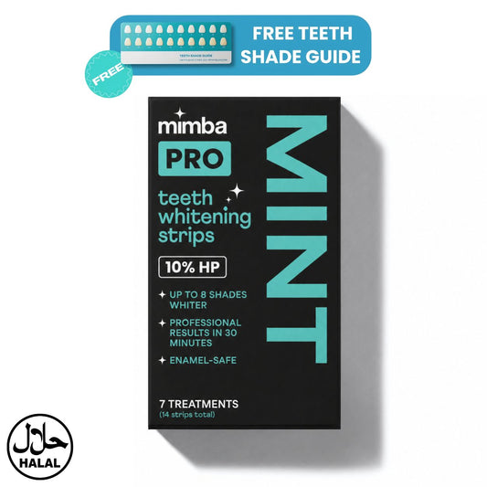 Mimba Pro 10% Teeth Whitening Strips - USA-developed formulation 🇺🇸